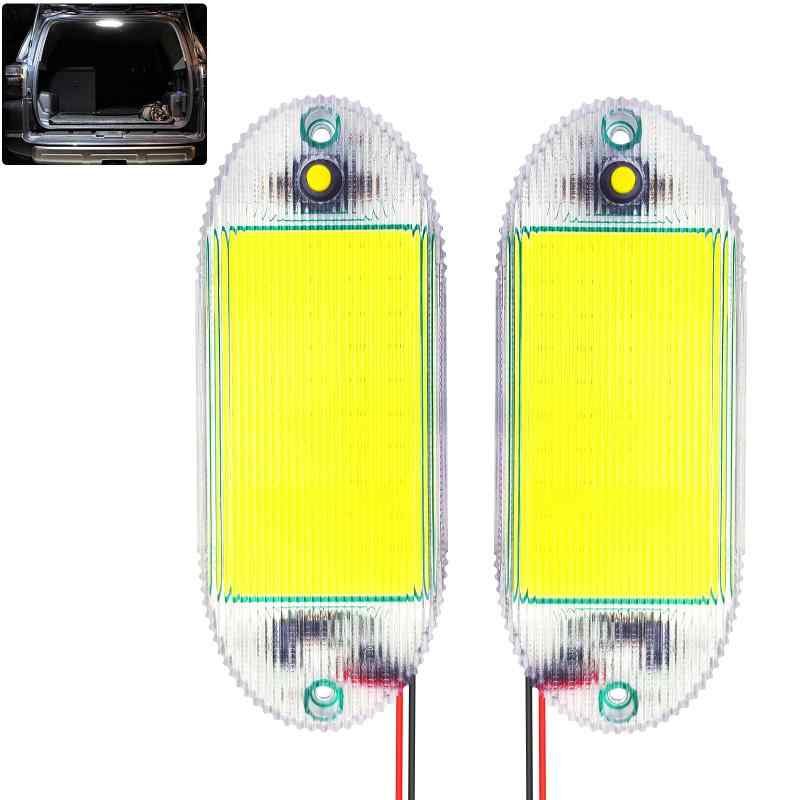 Fenikso LED 車用室内灯 ルームランプ ホワイト 12V/24V兼用 ON/OFF スイッチ付き トラック トレーラー..