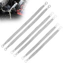 車のアースストラップ 6本セット 200mm 250mm 300mm 汎用 マフラー アース エンジンアースストラップワイヤー 排気効率アップ ほとんどの車 エ...