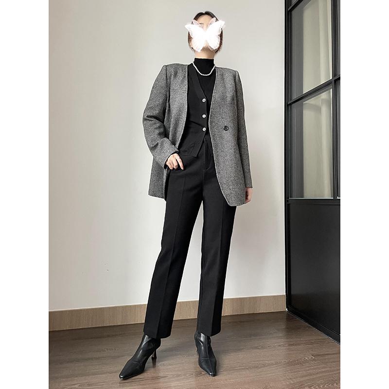 レディース パンツ ロングパンツ カジュアルパンツ ストレートパンツ 秋冬 暖かい シンプル 厚手 通勤 通学 ショッピング ホームウェア レディース ファッション