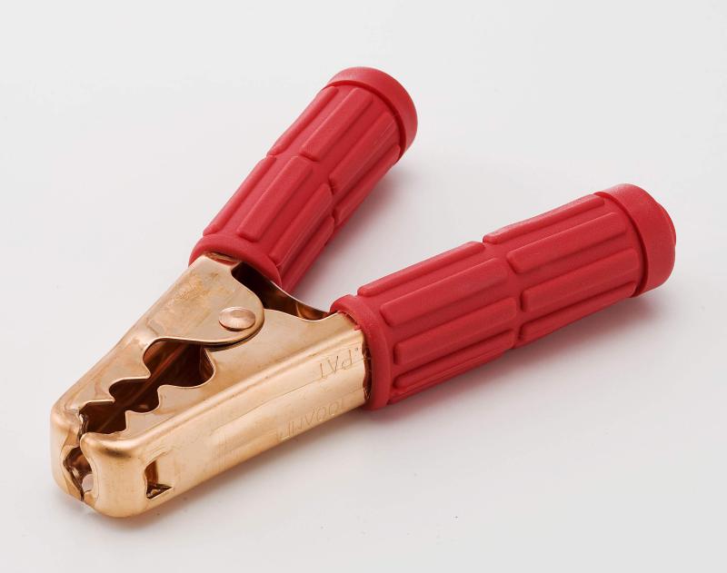 セイワ工業 (Seiwa Kogyo) 絶縁カバー付きワニ口クリップ 100A用 日本製 レッド 長さ141mm 幅106mm 厚さ1.0mm BSCC100(+)