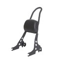 JPMODAO シーシーバー 背もたれ バックレスト パッド付き 対応 スポーツスター XL883 XLH883 XL1200 XLH1200 2004年-2023年 スポーツスター 1200 883 専用 (ブラック)