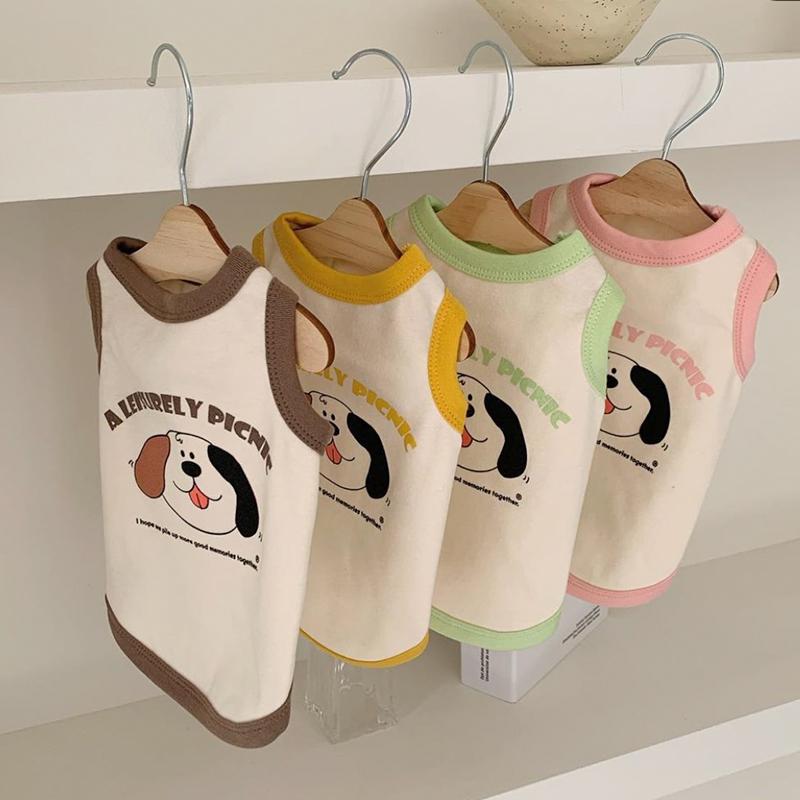 犬猫服 ペット 品 ファッション アクセサリー 春 小型 カジュアル ノースリーブ かわいい