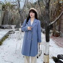 レディース ぽっちゃり 婦人服 アウター コート シンプル レトロ おしゃれ 大きいサイズ ゆったり ウール 春