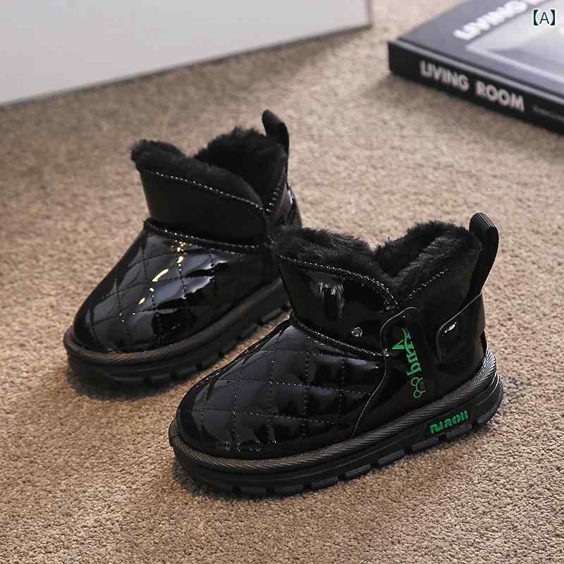 スノーブーツ キッズ 子供 防水 男の子 大 綿靴 冬 ベビー ショート ブーツ 女の子 裏起毛 雪靴 綿