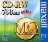 マクセル CD-RW 700MB 4倍速対応1枚　7mmケース　maxell CDRW80MQ.1P