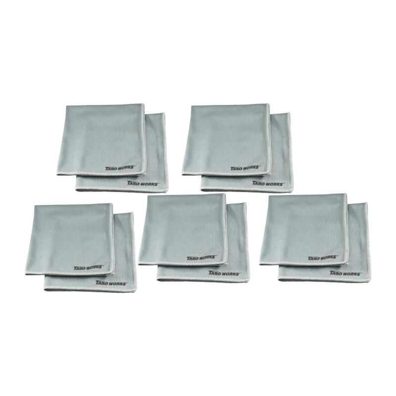 マイクロファイバー クロス ガラス 専用 40cm×40cm グレー 洗車 タオル 吸水 速乾 布巾 雑巾 窓拭き TA..