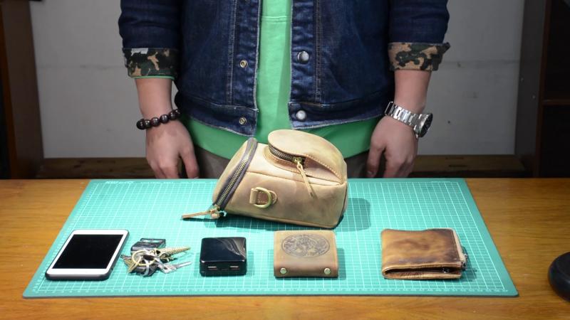 バッグ ウエスト ショルダーバッグ 実用的 レザー メンズベルト レトロ 牛革 スモールバッグ クロス ボ..