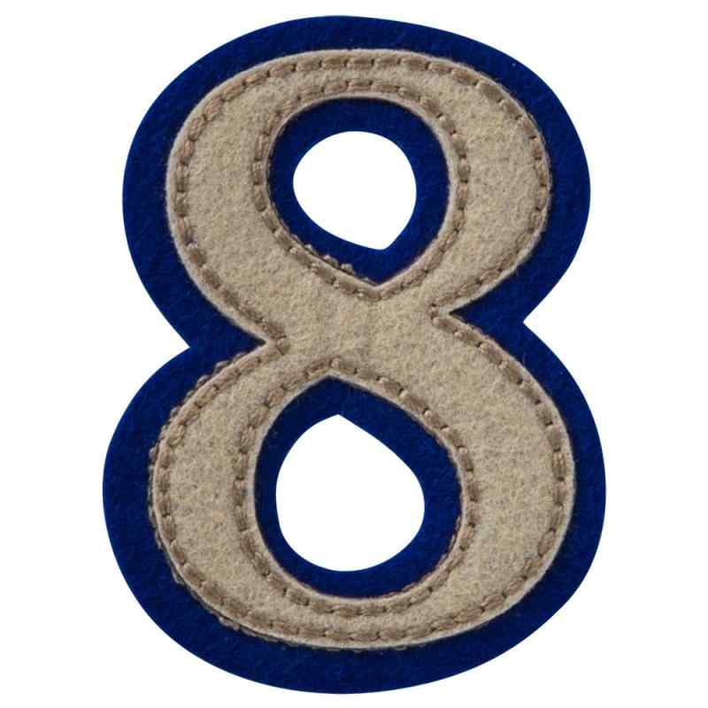 ミノダ フェルトアイロンワッペン 数字8 P50I5772