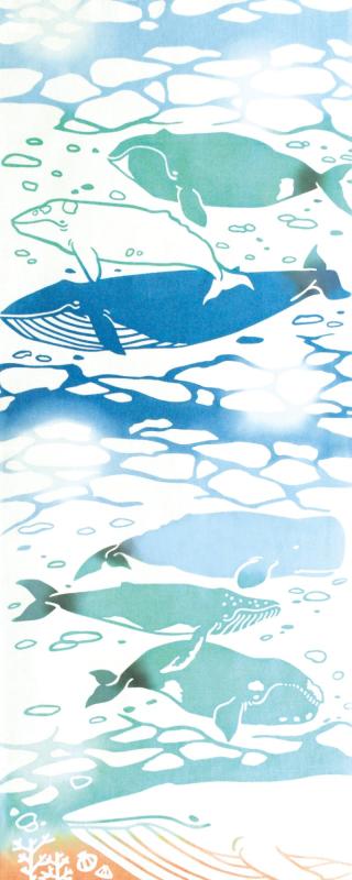 Miyamoto-Towel kenema 手拭い 注染手ぬぐい 『生き物』 クジラ 36×90cmサイズ:約36×90cm本体重量:約0.04kg本体:綿原産国:日本注染方法を用いておりますので、手拭い一枚一枚が異なります。この製品は染色の特性上色落ちしますので取り扱いには十分ご注意ください。