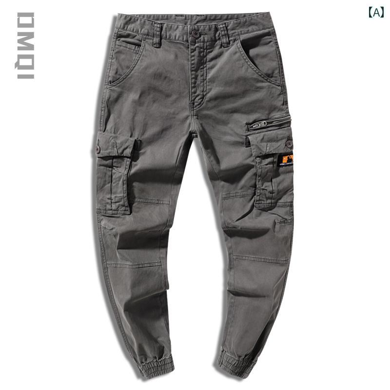 メンズ カーゴ ロングパンツ アメリカン カジュアル ストリート おしゃれ 動きやい 快適 イベント ワーク レジャー アウトドア キャンプ ダンス デイリー