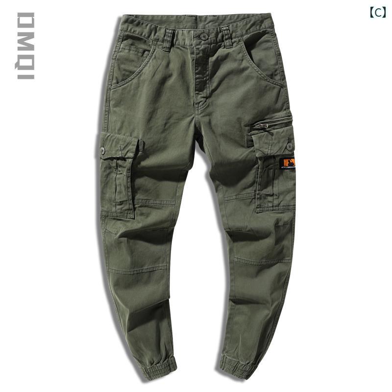メンズ カーゴ ロングパンツ アメリカン カジュアル ストリート おしゃれ 動きやい 快適 イベント ワーク レジャー アウトドア キャンプ ダンス デイリー