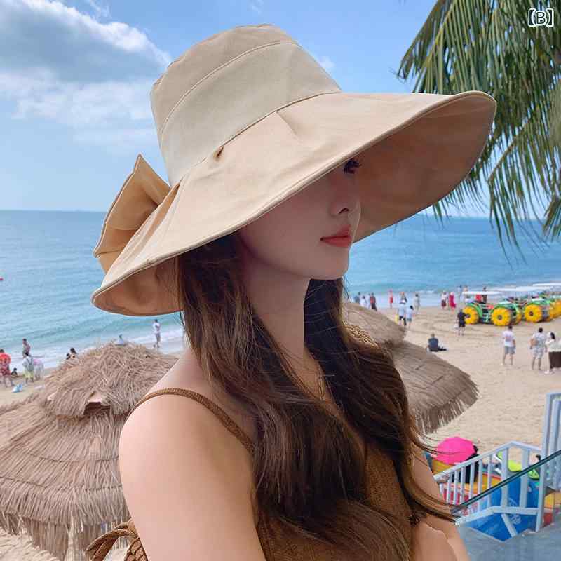 レディース 夏 帽子 日除け アウトドア レジャー サマー 韓国 日焼け防止 女性 抗 ...