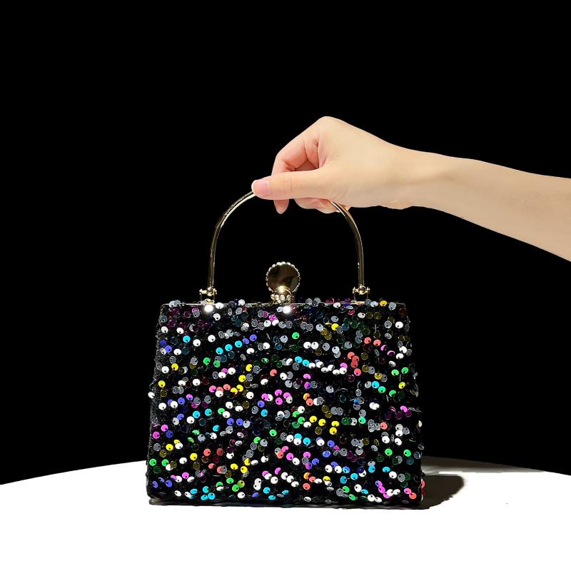 パーティー バッグ レディース チャイナ風 かわいい おしゃれ 新 スパンコール キラキラハンドバッグ ..