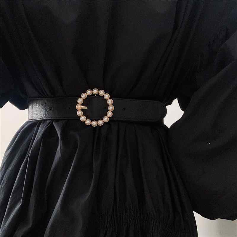 スカート レディース ベルト おしゃれ ウエストバンド 女性用 パール 弾性 ベルト スーツ 弾性 ウエス..