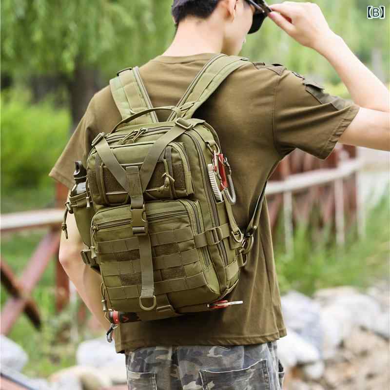 アウトドア バッグ ボディーバッグ ウエストポーチ 登山 ハイキング 釣り バックパック 屋外 リュック ベスト ショルダーバック メンズ レディース兼 鞄 多