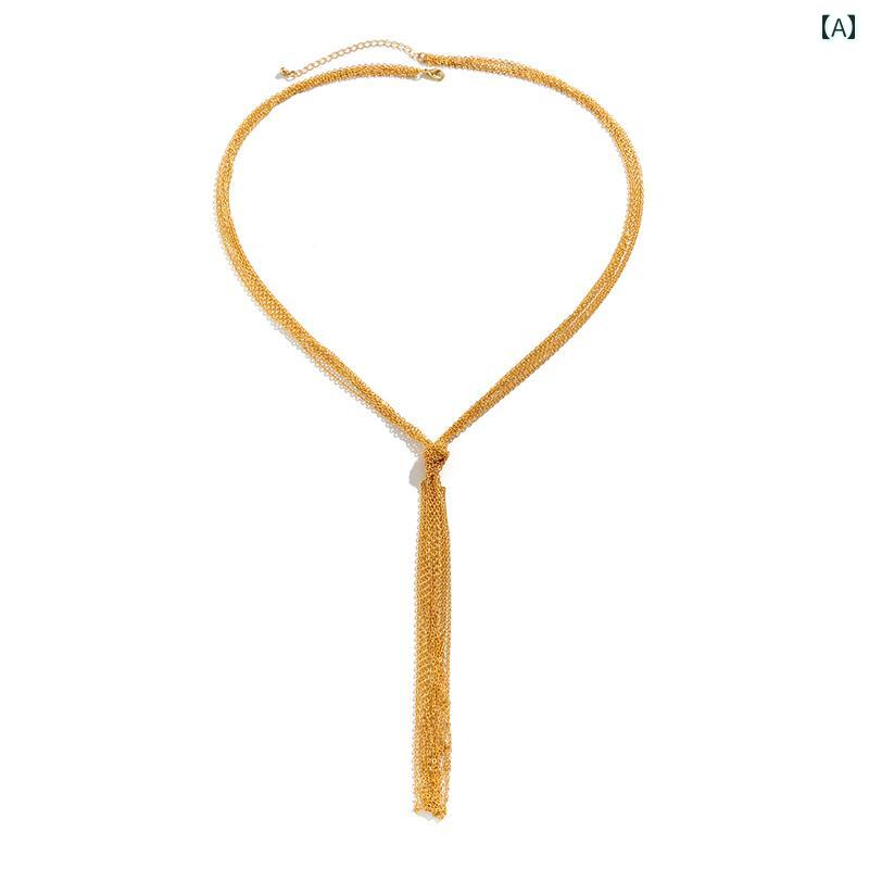 タッセル 夏 ネックレス アクセサリー チェーン ビーチ 水着 エスニック サマーフェス ビキニ ボヘミアン 多層 強力 女性 アメリカ ファッション 誇張 マッチング ドレス