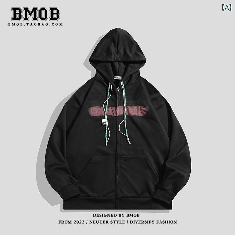 ジャケット パーカー かっこいい メンズ レディース アメリカン ストリート レター グラフィティ スウェットシャツ 男性用 女性用 カジュアル カップル レトロ 学生