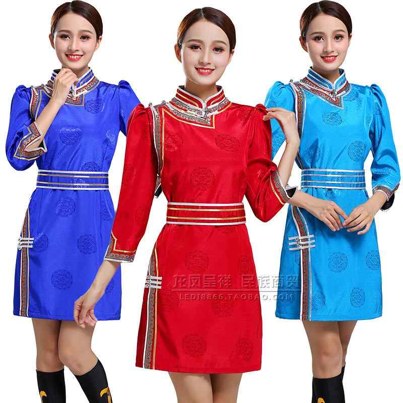 モンゴル 服 レディース モンゴル ローブ 七分袖 モンゴル 普段使い着 丈 モンゴル スカート スタッフ 制服