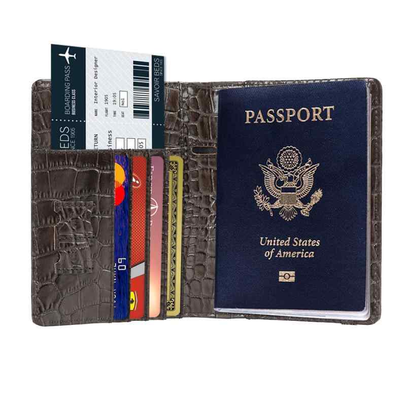 バッグ パスポート ケース 旅行 トラベル イタリア ファッション クロコダイル 柄 パスポート ホルダー..