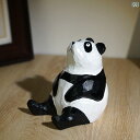 パンダ 木彫り 携帯電話 ホルダー かわいい 癒し デスクトップ 装飾品 装飾 ギフト オーナメント ミニチュア インテリア