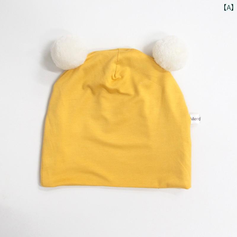 ベビー 帽子 かわいい キャップ 頭 ヘッド 保護 薄手 シンプル 通気性 幼児 赤ちゃ...