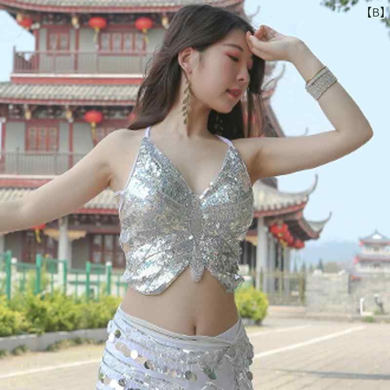 ベリーダンス トップ 夏 魅惑 ブラジャー オリエンタル ダンス パフォーマンス 服 ...