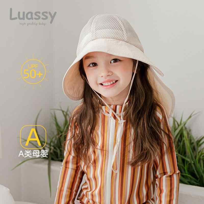 Other - サンハット 日除け キッズ 女の子 男の子 帽子 ハット 夏 薄手 日焼け防止 日よけ UV 紫外線対策