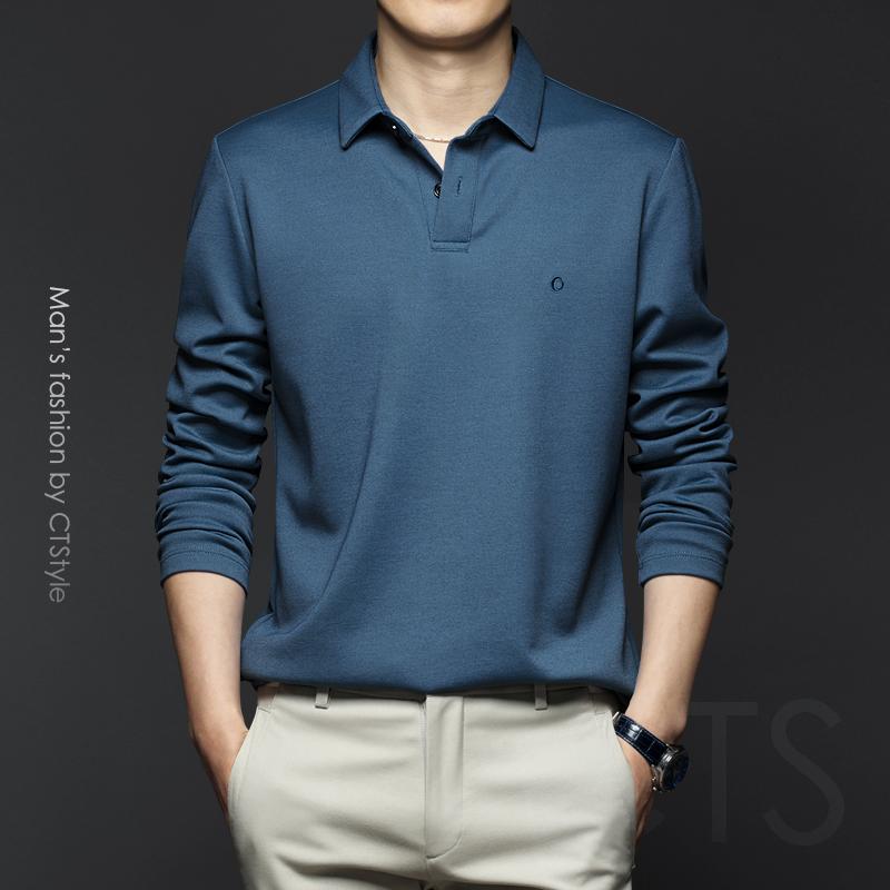 ポロシャツ ゴルフ メンズ 春秋 長袖 Tシャツ レイヤリング シャツ 春 トップス 服 ビジネスカジュアル..