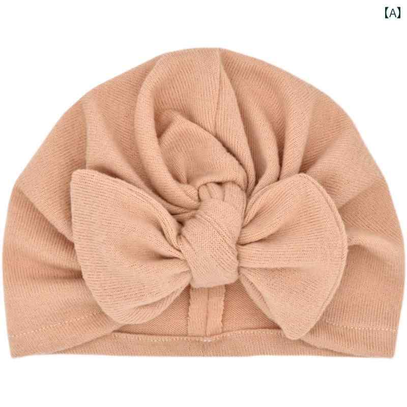 ベビー 帽子 かわいい 赤ちゃん 防寒 イン アメリカ リボン ニット プルオーバー インディアン 秋冬 ウサギ 耳