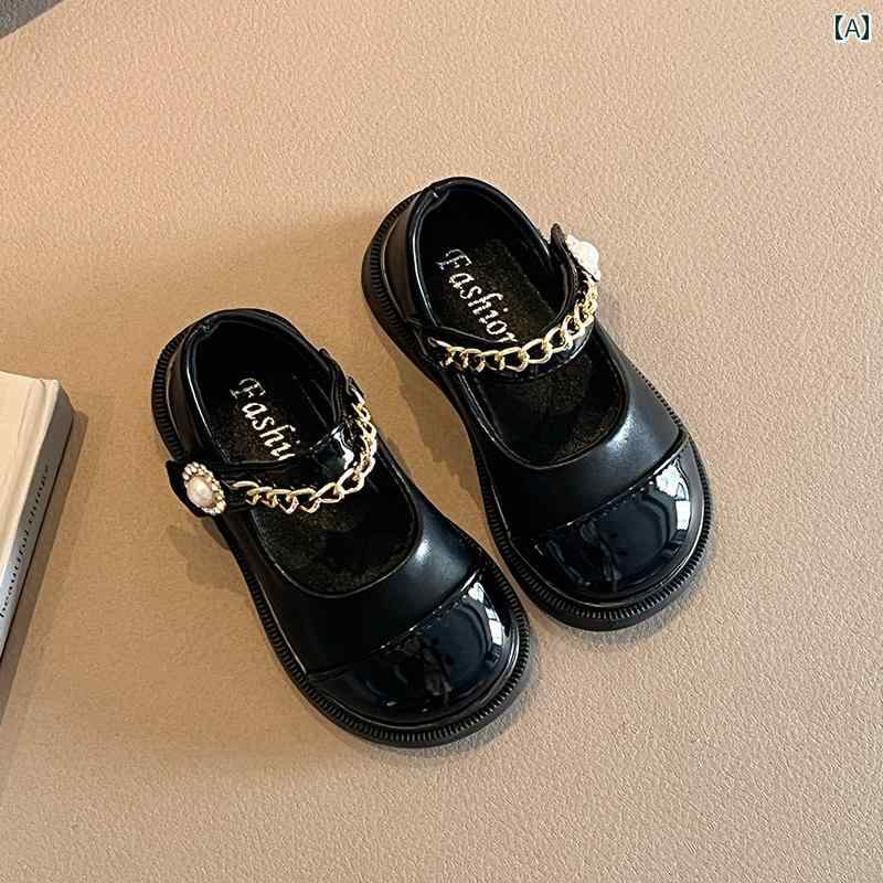 キッズ ジュニア シューズ メリージェーン 女の子 フォーマル オールシーズン 女の子 革靴 レトロ プリンセス ソフト ソール 子供