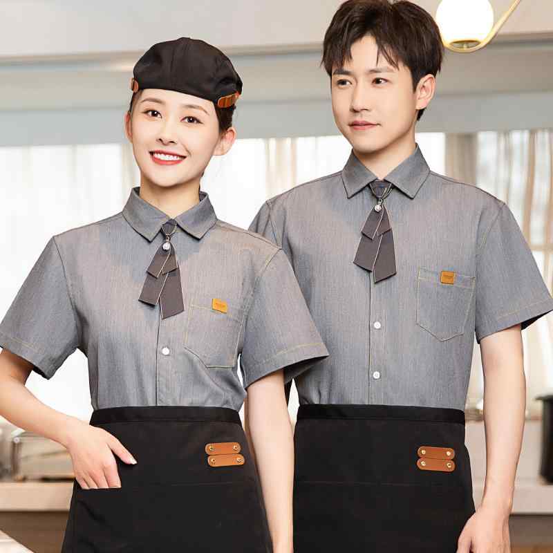 レストラン 制服 飲食店 ホール ユニフォーム レディース メンズ 快適 爽やか 清潔感 メンズ レディース兼 カフェ コーヒーショップ 洋菓子店 ウェイター ウエイトレス