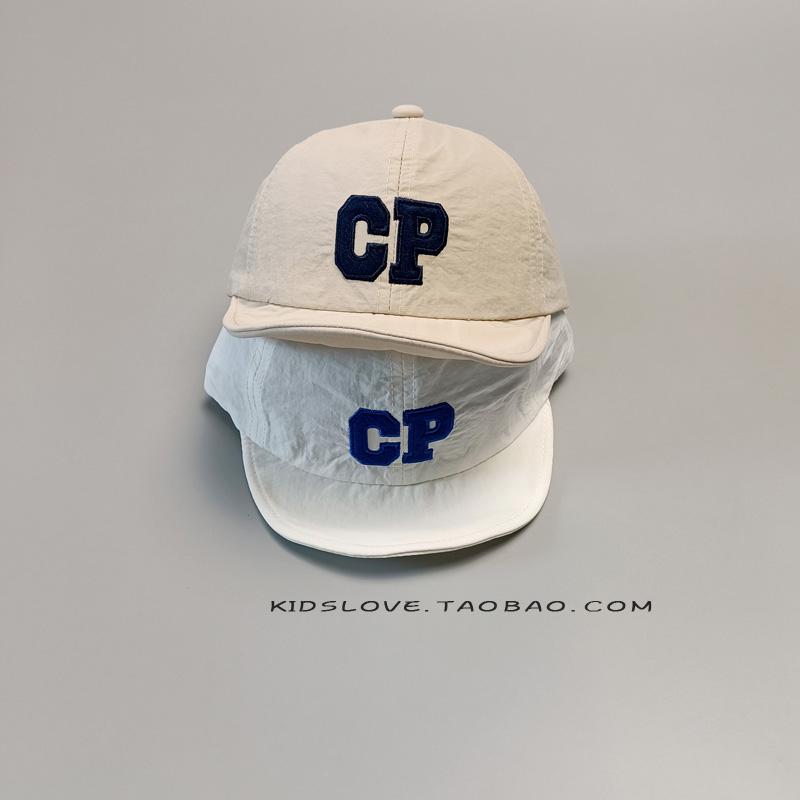 春夏 ベビー ひさし キャップ シンプル 文字 CP 速乾 帽子 日焼け防止 柔らかい つば 野球帽 通気性 薄..