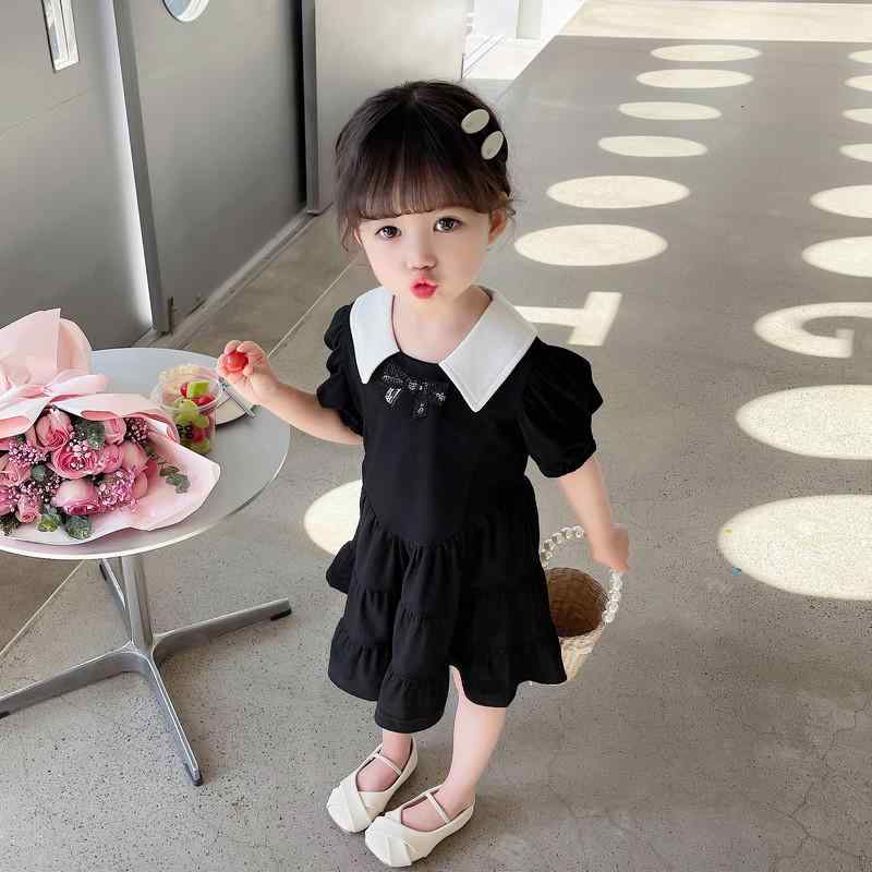 女の子 韓国 ドレス ワンピース かわいい 女児 キッズ 子供 夏 夏 かわいい リボン プリンセススカート