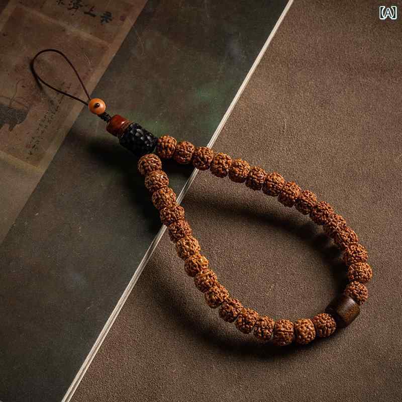 スマホ ストラップ 携帯電話 チェーン ロープ レトロ リング バックル 装飾 メンズ レディース ストラ..