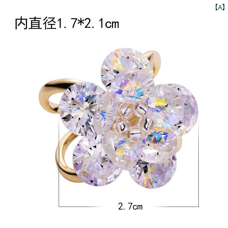 スカーフ リング おしゃれ 上品 レディース アクセサリー スカーフ バックル ハイエンド アイス フラワー 多機能 コーナー バックル リボン スカーフ バックル 怠け者 アクセサリー