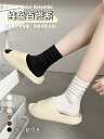 ホワイト ソックス レディース ミドルカーフ ソックス ブラック パイルソックス 綿 秋冬 ソックス 春秋