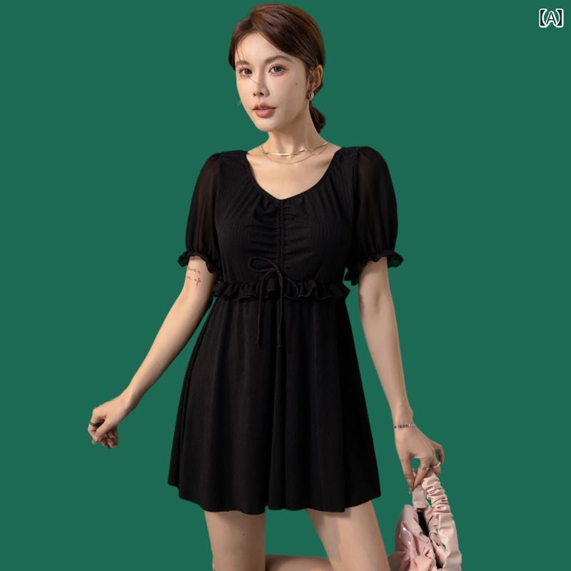 レディース 水着 体型カバー 大きいサイズ かわいい リゾート水着 サマーレジャー プール ビーチ 海水..