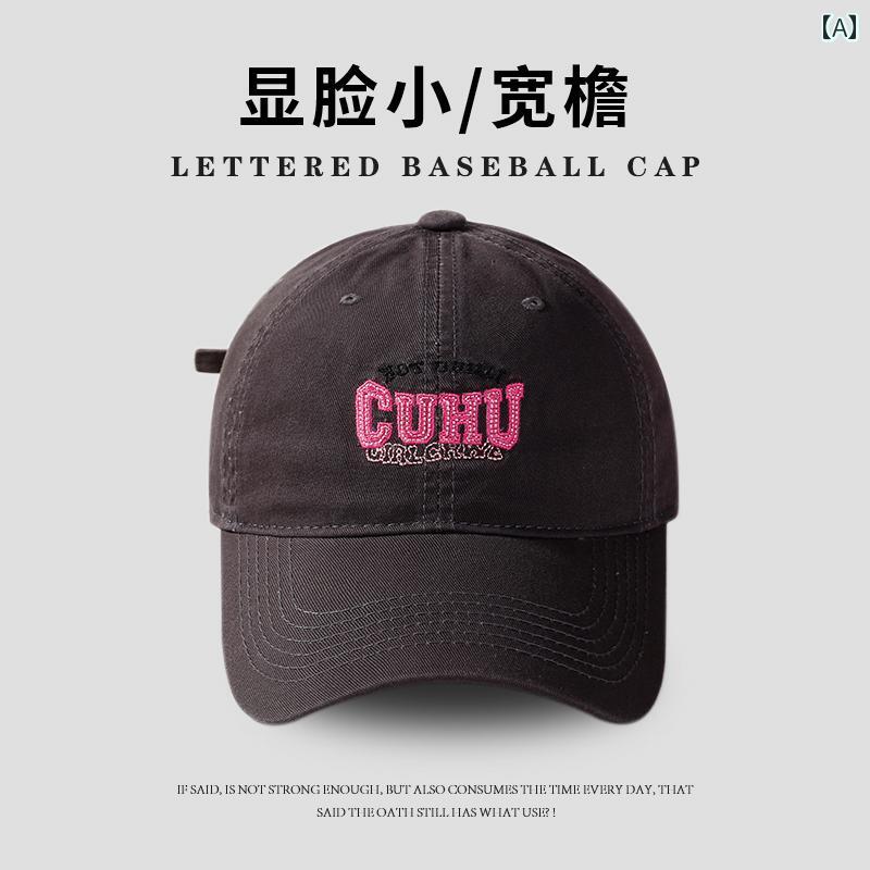 Cap - ユニセックス キャップ 帽子 UV対策 調節可能 小顔効果 カジュアル おしゃれ かわいい 韓国 通気性 カップル お揃い リンクコーデ イベント フェス レジャー アウトドア 旅行 普段使い使い