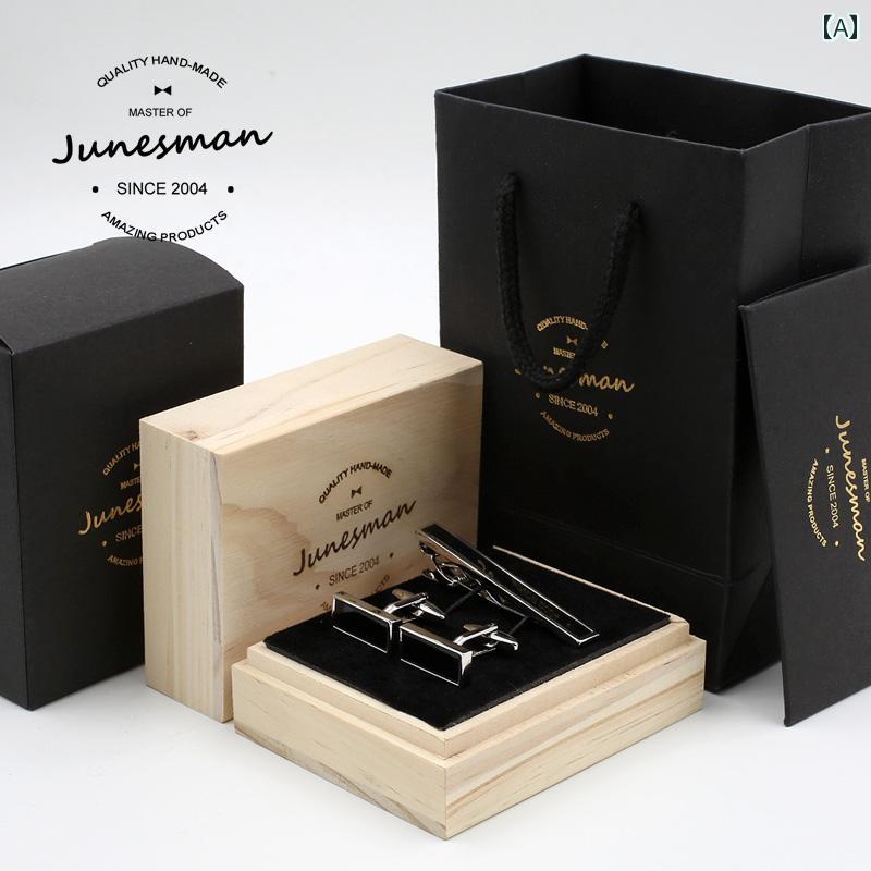 ネクタイクリップ カフス 手彫り ビジネス カジュアル スタイリッシュ クール かっこいい シンプル