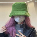 レディース 帽子 防寒 かわいい グリーン おしゃれ フィッシャーマン 秋冬 韓国 暖かい バケット ハット