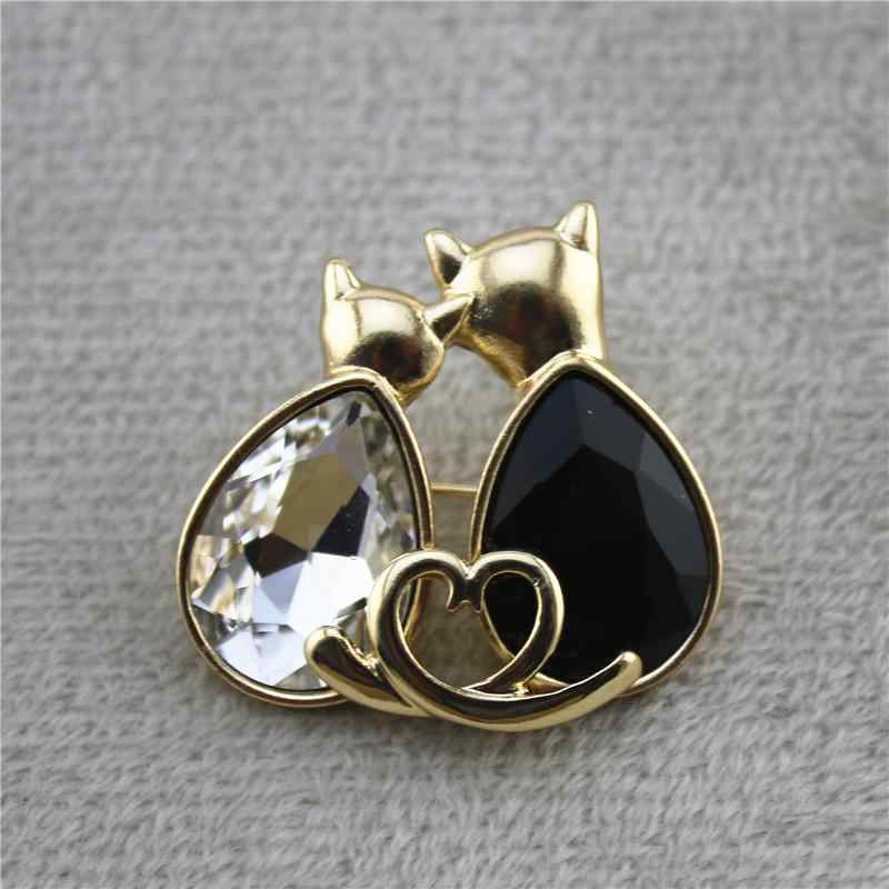 レディース ファッション アクセサリー オールシーズン 装飾 猫 キャット アニマル コサージュ ブローチ ピン
