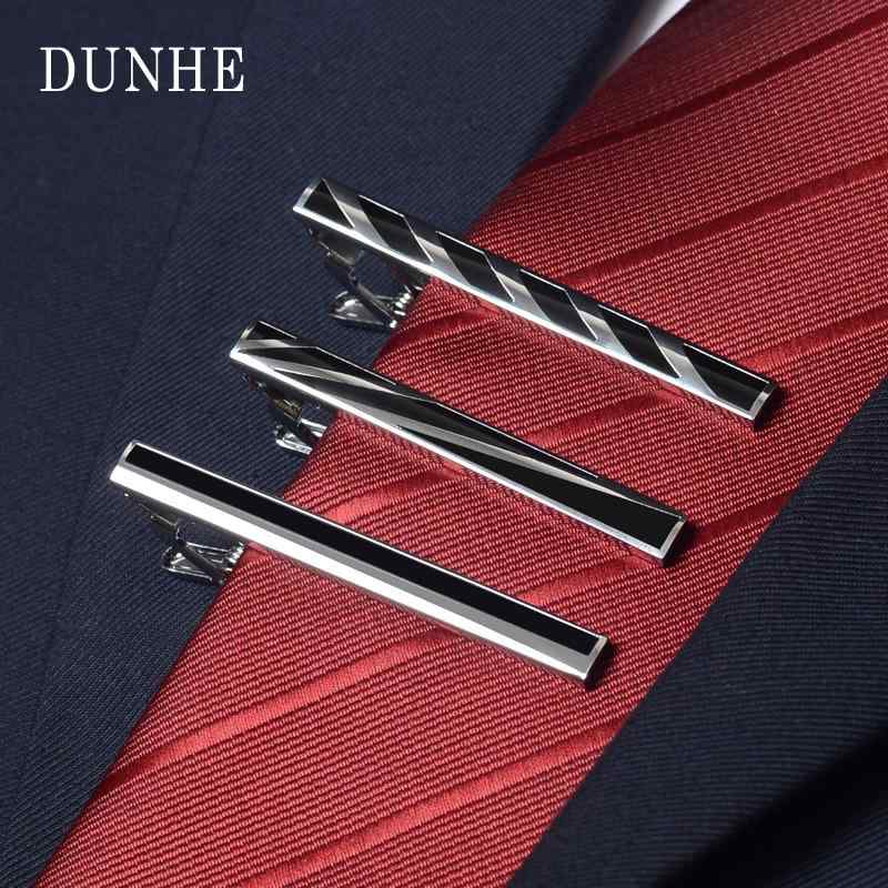 メンズ フォーマル ブラック シルバー ネクタイ ピン ビジネス ハイエンド ライト 高級感 ネクタイ ピ..