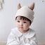 ベビー 帽子 秋冬 幼児 かわいい ホーン キャップ 新生児 レースアップ おしゃれ ウール 男の子 女の子..