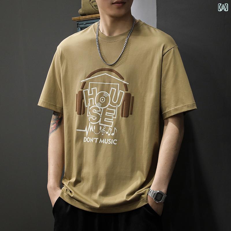 Tシャツ アメカジ 半袖 夏 ゆったり 大きめサイズ ベーシック シンプル カジュアル プリント ホームウ..