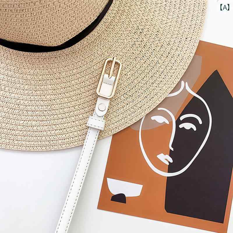 ベルト レディース 韓国 シンプル ファッション 装飾 アクセサリー 調節可能 ピンバックル シングルル..