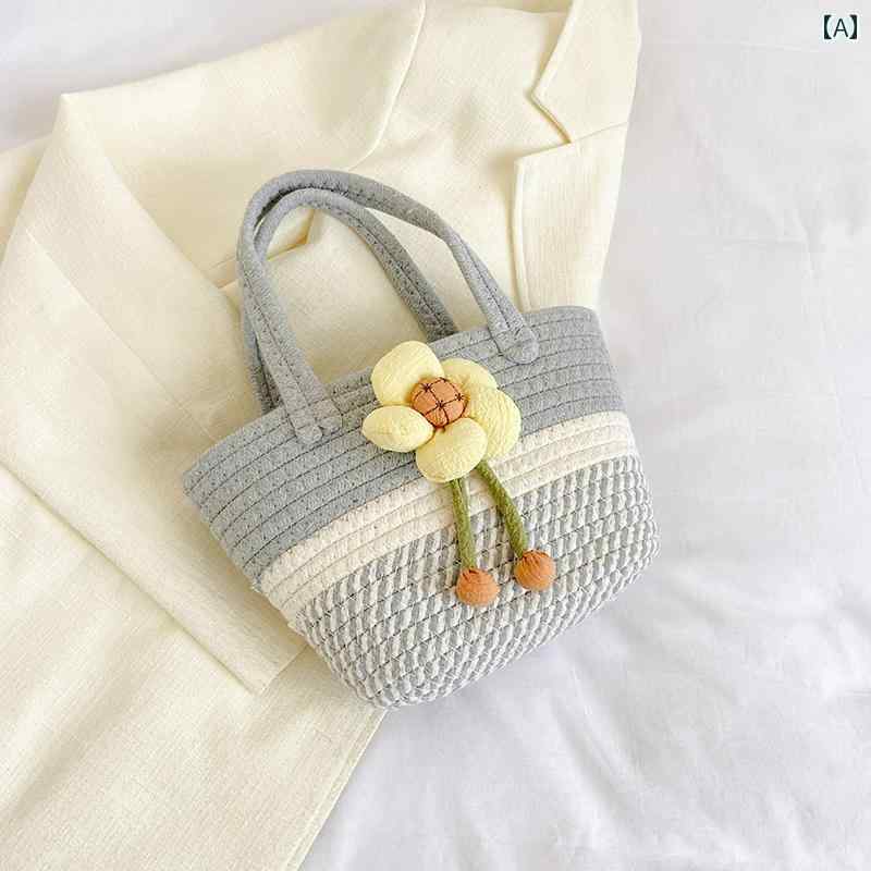 レディース カジュアル バッグ 織り ファッション ショルダーバッグ バケット 西洋 ハンドバッグ