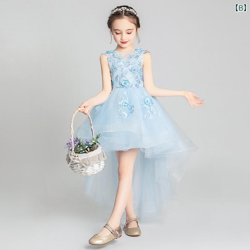 セキュアデポのキッズ 子供服 女の子 フェアリー ドレス かわいい おしゃれ 韓国 着やい プリンセス お祝い セレモニー 式典 祝賀 撮影 発表会 パーティー イベント 結婚式 フラワーガール パフォーマンス コスチューム 衣装 アイテム｜アングル2
