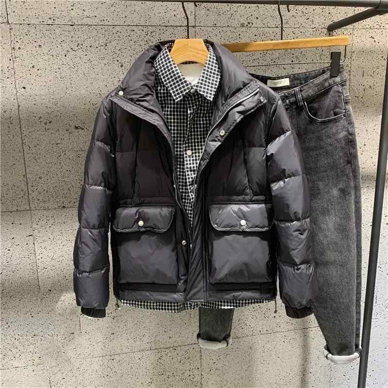 ジャケット メンズ ファッション 冬 ゆったり 作業着 スタンドカラー パン カジュアル 厚手 綿服