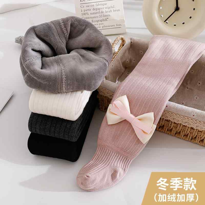 Socks - 子供 レギンス 秋冬 暖かい 裏起毛 厚手 ワンピース 起毛 010歳 子供 リボン ロンパース 赤ちゃん 暖かい 極暖 防寒対策