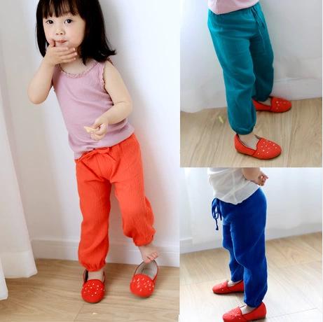 パンツ キッズ ファッション 子供服 女の子 春夏 スタイル 子供 ベビー 防蚊 薄手 ズボン カジュアル ブルマ 快適